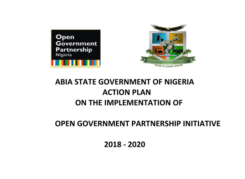 Abia State Open Government Partnership (OGP) Action Plan (2018–2020)