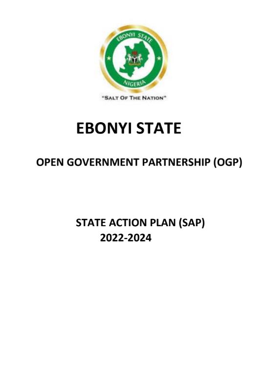 Ebonyi State Open Government Partnership (OGP) State Action Plan (2022–2024)