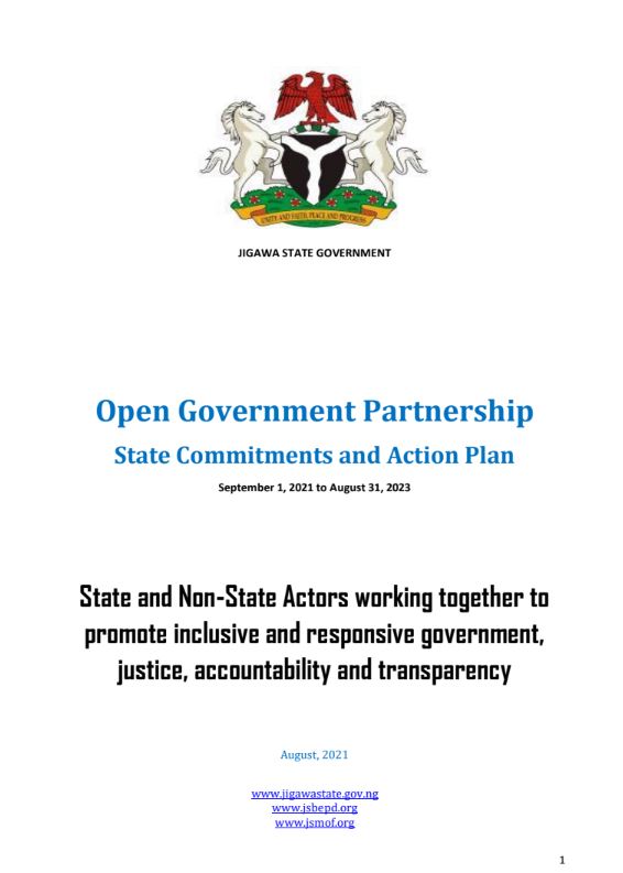 Jigawa State Open Government Partnership (OGP) Action Plan – Phase II (2021–2023)