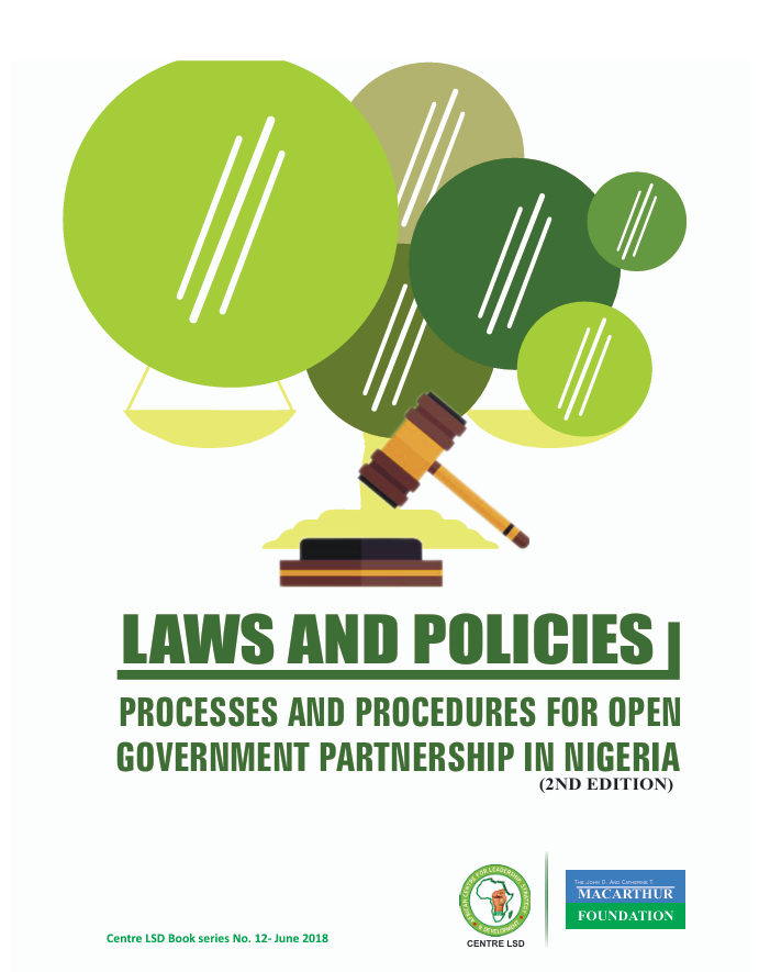 Laws and Policies Processes and Procedures for open Government Partnership in Nigeria