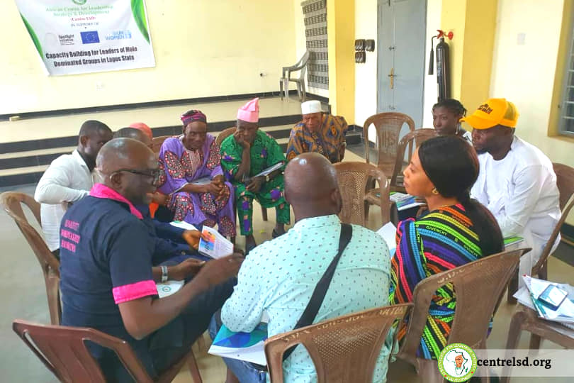 Centre LSD Organizes Train the Trainers workshop for Leaders of Male Groups in Lagos State.