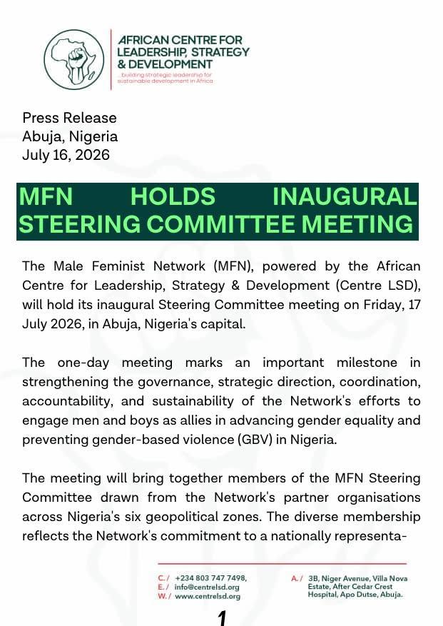 MFN Holds Inaugural Steering Committee Meeting