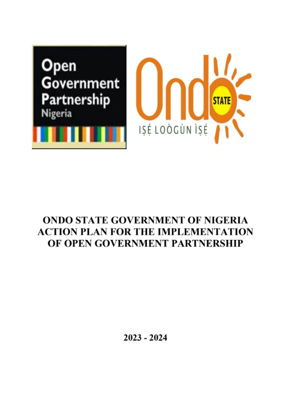 Ondo State Open Government Partnership (OGP) State Action Plan (2023–2024)