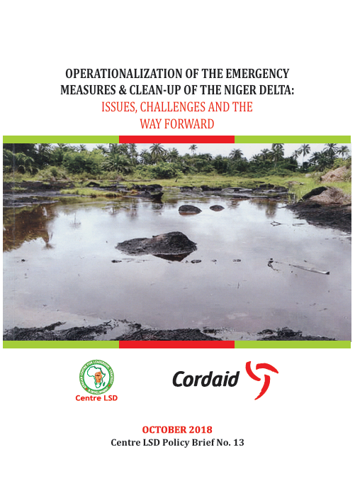 Operationalization of the Emergency Measures & Clean-Up of the Niger Delta