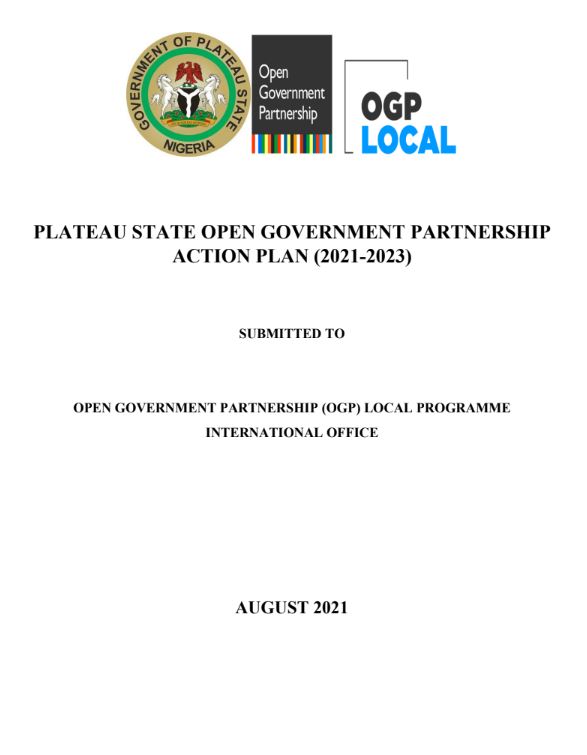 Plateau State Open Government Partnership (OGP) State Action Plan (2021–2023)