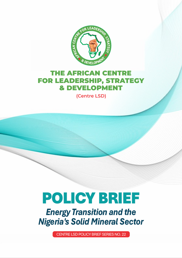 Policy Brief on Energy Transition and Nigeria’s Solid Mineral Sector
