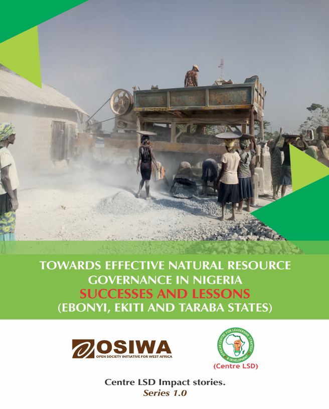 Towards Effective Natural Resource Governance in Nigeria: Success Stories and Lessons Learnt
