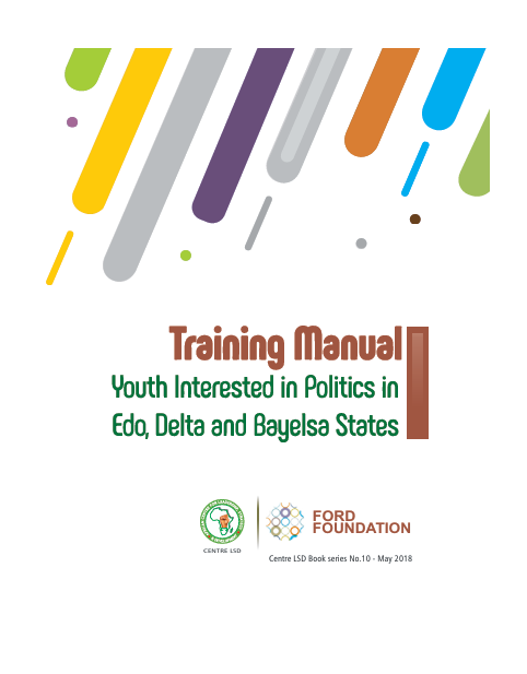 Training Manual for Youth Interested in Politics in Edo, Delta and Bayelsa States